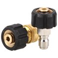 thumbnail image 1 of USHOBE 2Pcs Quick Release Pressure Washer Fittings Copper Hose Adapter Set for Professionals, 1 of 8