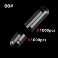 thumbnail image 1 of 1000 Pcs Format Standard 00# 0# 1# Capsules Vides Gélatine Capsules Claires Gélatine Dure Creuse Capsules Transparentes Séparées Jointes, 1 of 5