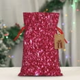 thumbnail image 5 of Naloa Pink Glitter Drawstring Christmas Bags, 3D Xmas Gift Bags, Christmas Wrapping Bags, Xmas Goodie Bags, Treat Pouch Bags, Party Favor Bags-Medium, 5 of 9