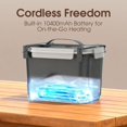 thumbnail image 3 of Cordless Electric Lunch Box | 1.2L Self Heating Lunch Box for Adult, Rechargeable & Portable  Warmer with Stainless Steel Inner Pot | for Office, , Travel, , Outdoor Use |, 3 of 6