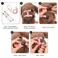 thumbnail image 4 of Harnais pour Animaux de Compagnie Laisse Réglable Harnais en Nylon pour Lapin Chaton Fournitures pour Animaux de Compagnie Accessoires pour Lapin, 4 of 5