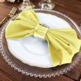 thumbnail image 6 of Cloth Napkins Set of 100, 20x20 Inch Yellow Seamless Dinner Napkins, Washable Linen Table Napkin Cloth with Hemmed Edges for Weddings, Party and Banquet, 6 of 16
