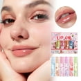 Top Five Lipstick 6pcs Roll On Lip Gloss Set Fruit Flavoured Lip Gloss Set Shiny Makeup For
