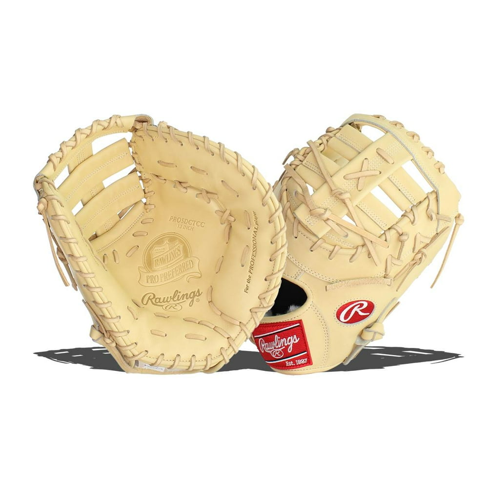 Rawlings Pro Preferred First Base Baseball Glove, Single Post Double Bar , 13 inch, Right