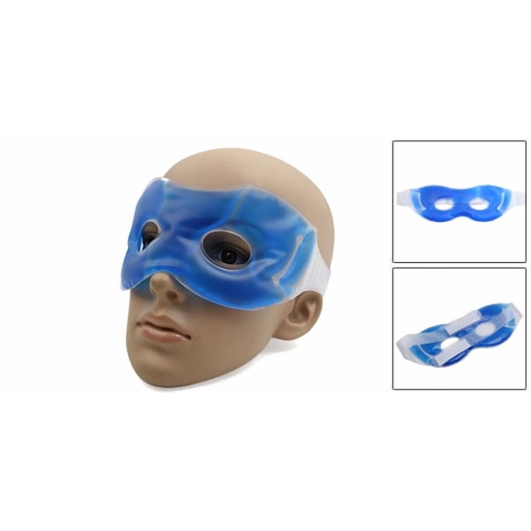 Unique Bargains 1 PC Blue Gel Eye Mask Cold Warm Hot Heat Ice Cool