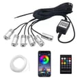 thumbnail image 1 of Kit De Tira De Luces Led Rgb Para Interior De Coche, Tira De Cuerda Ajustable De 360 ​​Grados Para Coche, Luz De Ambiente De Luz Fría De Baja Potencia Inevent VI012280-05, 1 of 6