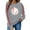 Grey, variant on ZSQDM Women's Hoodless Sweatshirt Crop Zip Up Hoodie Women Baseball Mom Sweatshirt for Women Long Sleeve Crewneck Graphic Pullover Top Softball Casual Sport Shirt Plush Crew Neck Hoodie(M)