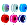thumbnail image 3 of Naiovety Light Up Quad Roller Ruedas de patín de buen agarre Ligero Resistente al desgaste Rueda de doble Accesorios de patinaje Rosa / Type3 NO3, 3 of 6
