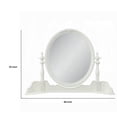 thumbnail image 5 of Dorie Vanity Dresser Mirror, 35x48, White Wood Floral, Beveled Edge, 5 of 5