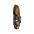 Belvedere Onesto Men's Brown Genuine Ostrich And Crocodile Oxfords
