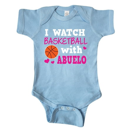 

Inktastic I Watch Basketball with Abuelo Gift Baby Girl Bodysuit