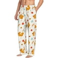 thumbnail image 2 of Uemuo Squirrel Maple Leaves And Nuts Pattern Men's Wide Leg Palazzo Lounge Pants with Pockets Light Weight Loose Comfy Casual Pajama Pants-XX-Large, 2 of 9
