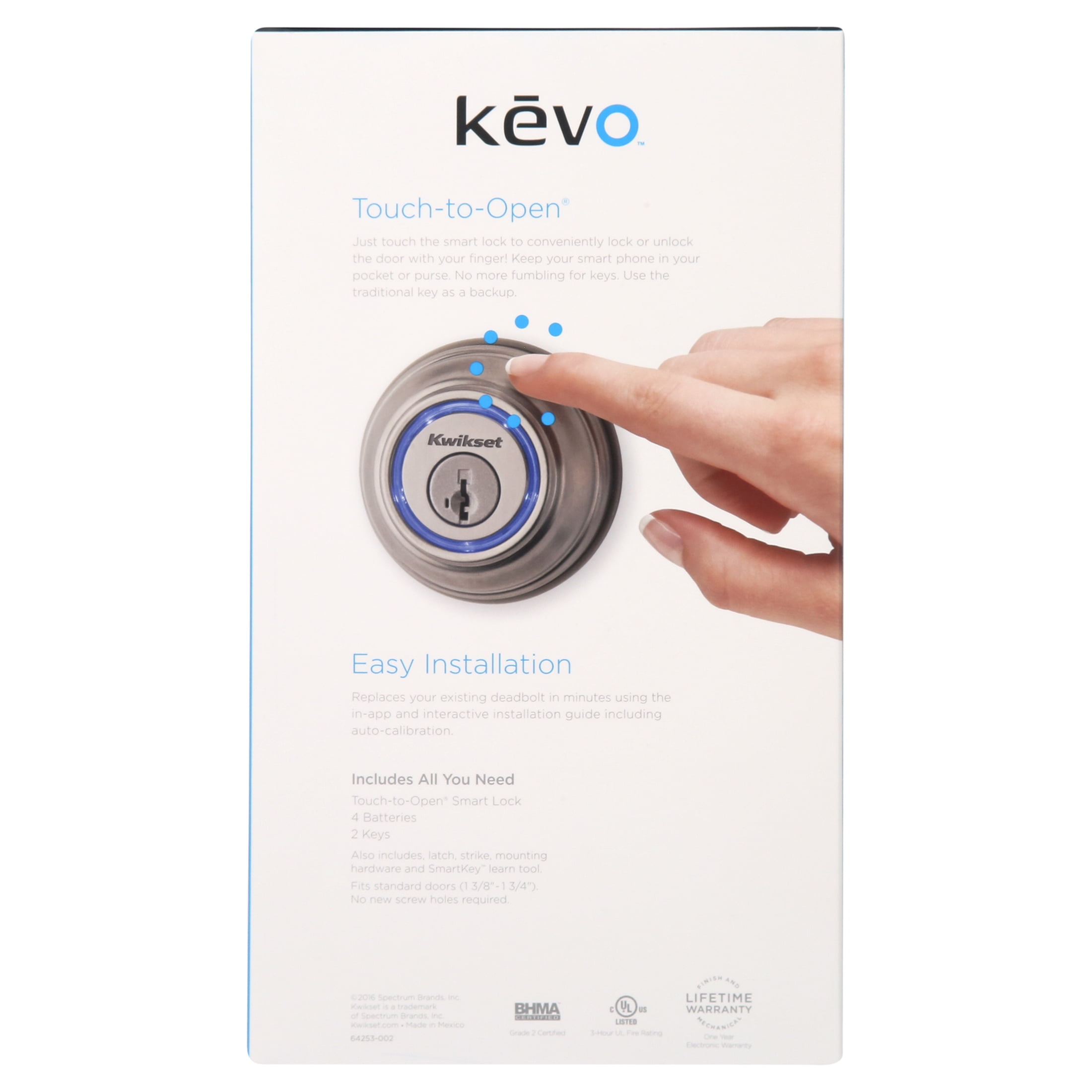 2022 新作 ショップグリーン インポートKwikset Kevo 第2世代 タッチトゥオープン Bluetooth スマートロック 925  KEVO2 DB 15