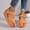 Orange, variant on Sandals for Women 2025, Xunlbb Summer New Large Size Daily Hollow Bun Midheel Paste Women's Wedge Sandals(Black,Size:36)