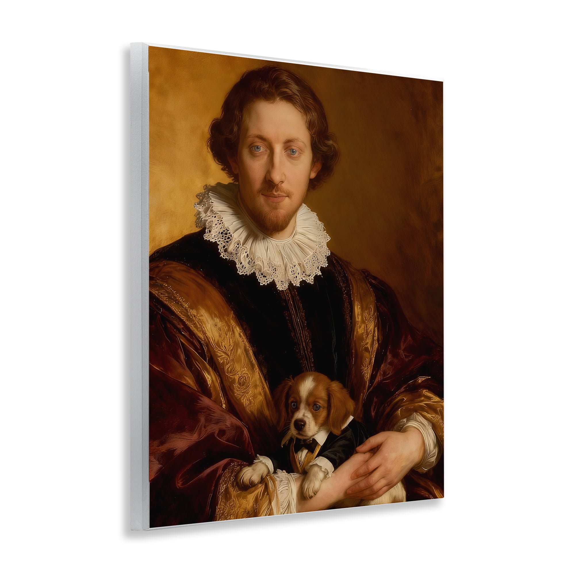 Stupell Industries Renaissance Noble with Loyal Companion Wall Plaque Art, design by CAD Designs