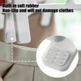 thumbnail image 4 of 5-Piece Multifunctional Plastic Pant Rack for Drying Clothes, Stacked Hanging Design with Sliding Clips, Wardrobe Organizer, 13.39x5.91 Inches, 4 of 8