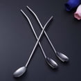 thumbnail image 3 of 30-Piece Reusable Stainless Steel Straw and Spoon Tip Set with Metal Coffee Scoops for Drinkware, , and Beverage Use, 3 of 6