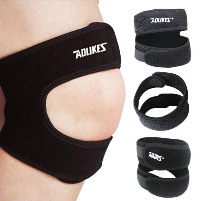 Topwoner Professional Patella Support Adjustable Knee Brace Sleeve Wrap Cap Stabilizer Sports Black 1 PCS New High Qualuity
