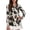 Brown Cow Pattern, variant on Black Leopard Print Women's Dry-Fit Golf Polo Shirts Fashion Breathable Hiking Running Workout Tops Quarter Zip Athletic Tops for Tennis Hiking & Outdoor Sports