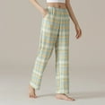 thumbnail image 4 of 2024! ZVNAΖH Plaid Pajama Pants Women Lounge Pants with Pockets Comfy Casual Elastic Waist Pajama Bottoms, 4 of 5
