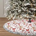 thumbnail image 3 of Falda de árbol de Navidad FREEHOTU Gingerbread Man Candy Design, 3 of 4