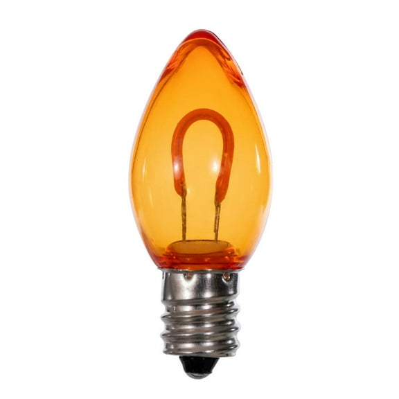 C7 Transp Filament Amber Bulb .6W 25/Bag