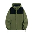 thumbnail image 1 of LOVZFMLL Jackets for Men's Casual Loose Fitting Long Sleeved Zippered Hooded Jacket, 1 of 5