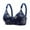 Blue, variant on Loopsun Plus Size Bras for Women, Womens Bra Soild Color Wire Free Underwear Bra Everyday Underwear Black XL