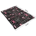 thumbnail image 4 of Pink Breast Cancer Awareness Pattern Blanket,Comfortable Soft Lamb Wool Throw Blanket,All Season,Warm Lightweight Blankets for Sofa Bed Couch Living Room Chair,40"x50", 4 of 4