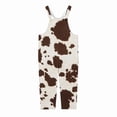 thumbnail image 3 of Generic Teen Girl Cow Overalls Adjustable Straps Wide Leg Casual Jumpsuit Onesie, 3 of 8