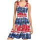 thumbnail image 1 of Vestidos de Verano de Mujer sin Mangas Impresión Casual Cuello Redondo, Vestido de Longitud Media para el Uso Diario, Fiesta Y Primavera, 1 of 5
