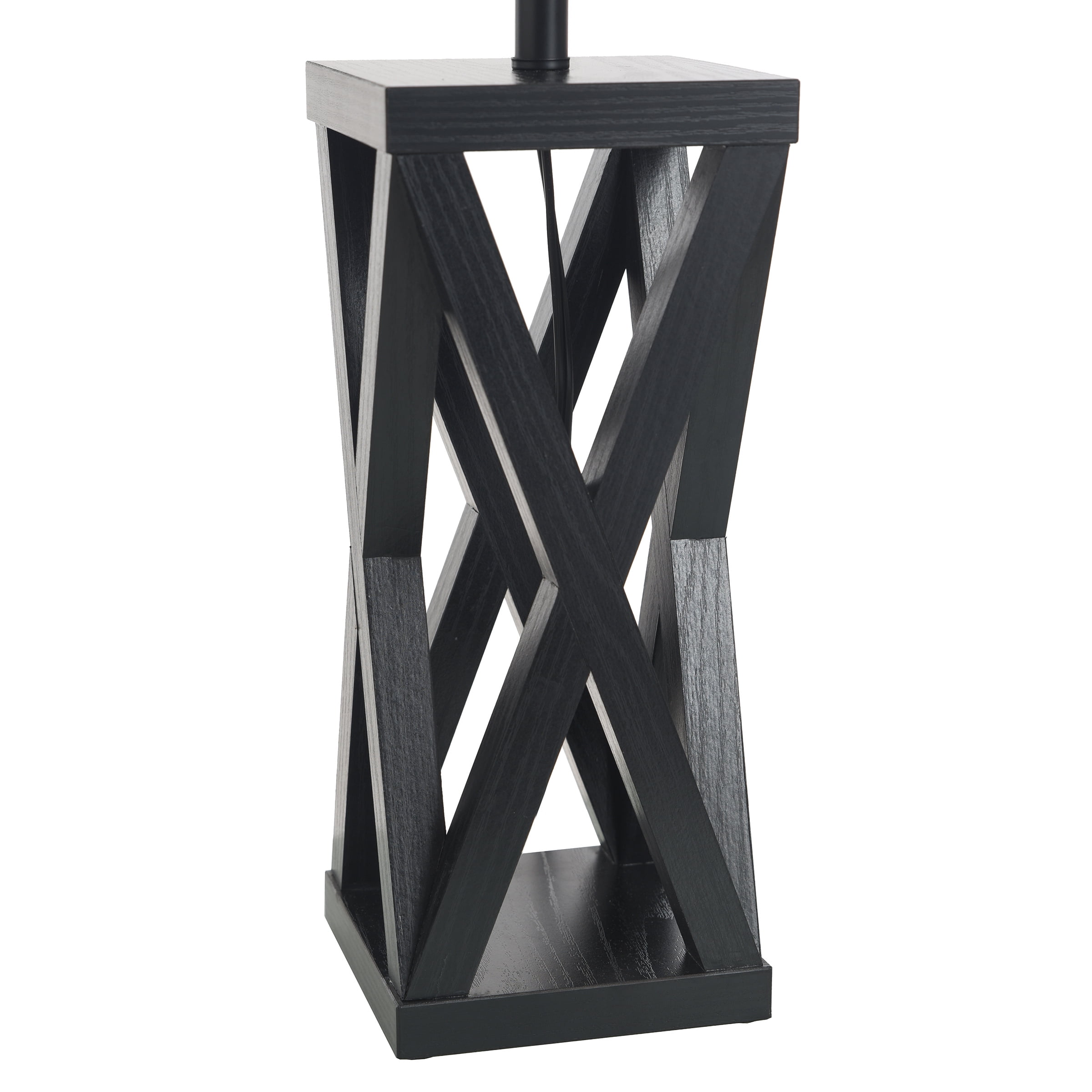 Better Homes and Gardens Crossmill Black Large Table Lamp Base, 5.5"L x 5.5"W x 18.5"H