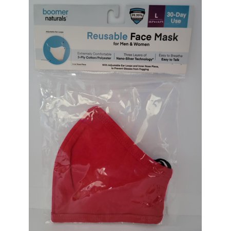 Reusable Face Mask for Men & Women - L - 10.3 w x 6.3 h