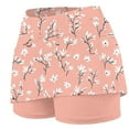 thumbnail image 3 of Summer Savings Clearance! KeFaWanJu Skorts for Women Dressy Casual Floral Print Skirt Shorts Skorts for Running Tennis Sport, 3 of 4