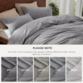 thumbnail image 5 of 100% Washed Cotton Duvet Cover Queen Size - Gray Minimalist Cotton Duvet Cover Linen Like for All Seasons - GentleSoft™ Plain Simple Bedding (Gray, Queen, 90"x90"), 5 of 9