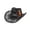 Black, variant on sususu Straw Cowboy Hat, Western Cowgirl Hat, Wide Brim Sun Beach Hat for Women Khaki
