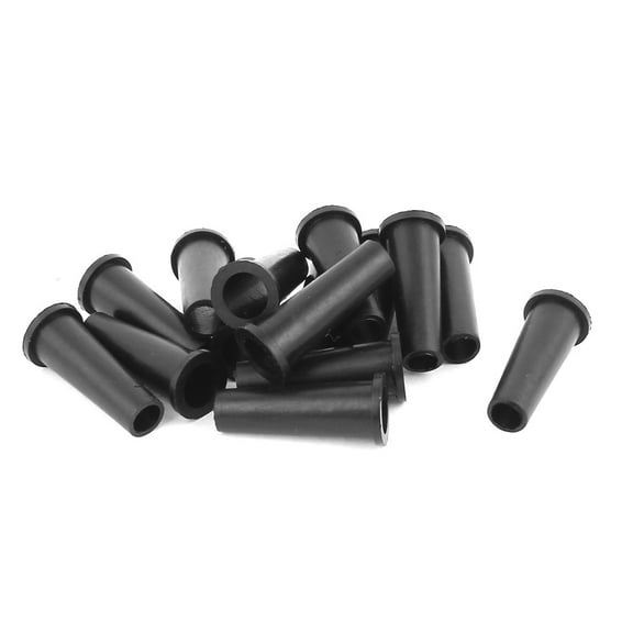 15 Pcs Rubber Strain Relief Cord Boot Protector Cable Sleeve Hose 31mm Long