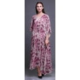 thumbnail image 2 of Bimba Tie-Dye Ladies Kaftan Holiday Loungewear Maxi Dress Beach Coverup-4X-5X, 2 of 5