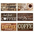 thumbnail image 3 of Coffee Print Wood Sign Shelf Sitter Desk Home Decor Farmhouse Wooden Hanging Plaques Gift, 3 of 6