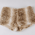 thumbnail image 5 of DHFJKG High Waisted Fuzzy Shorts For Women Sexy Leopard Summer Casual Wear Mid Rise Hot Pants Night Out Clubwear Versatile Bottoms, 5 of 8
