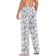 thumbnail image 6 of FREEAMG Lavender Pajama Pants for Men, Men's Separate Bottoms, Comfortable Sleep Lounge Pj Pants, 6 of 7