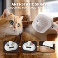thumbnail image 5 of PETGOD Spray Cat Brush for Shedding, Rechargeable Auto Misting Spray Cat Brush Self Cleaning Dog Grooming brush for Pets Long or Short Hairs Comb, Static Flying Hair Remove, Tangled or Loose Hair Shed, 5 of 7