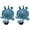 Blue, variant on Crochet Lizard Coaster Kit 3D Handmade Amigurumi Animal Cup Mat Funny DIY Craft Making Supplies for Adults Beginners Creative Home Decor (Green 2PCS)