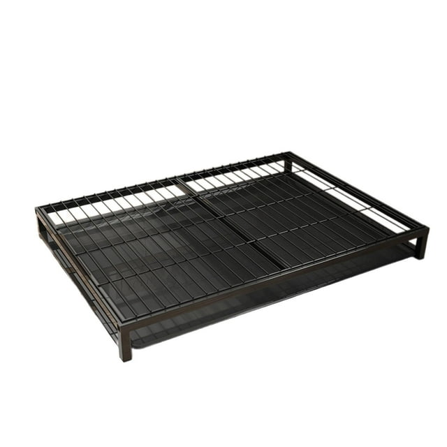 serony Dog Potty Tray Toilet Versatile Sturdy Holder Pad Tray Mesh Pee Training Pee S black L