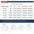 thumbnail image 3 of Cethrio Girls Boys Rain Jackets, Waterproof Zip up Lightweight Hooded Kids Raincoats Navy Size 10-11 T, 3 of 9