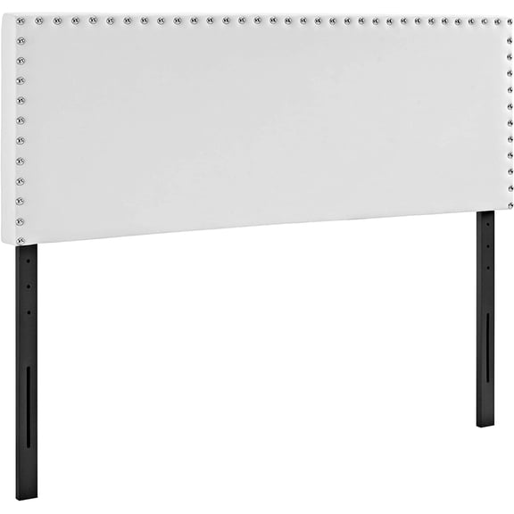 Ergode Phoebe Full Upholstered Vinyl Headboard - White