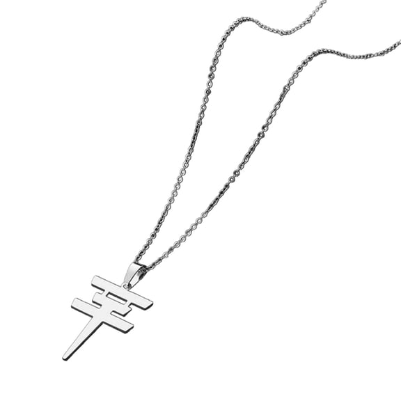 YIEMEEN Geometric Necklaces with Flash Pendant Stainless Steel Unisex Minimalist Jewelry