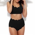 thumbnail image 2 of XIYON Bikini Sets For Women Ladies High Waist Petal Bikini Set Solid Color Two Piece Swimsuit 2026 Summer Beach Wear, 2 of 5