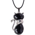 thumbnail image 1 of SharkTRUE Unique Cat-Shaped Pendant: Natural Crystal, Exquisite Craftsmanship, 1 of 8