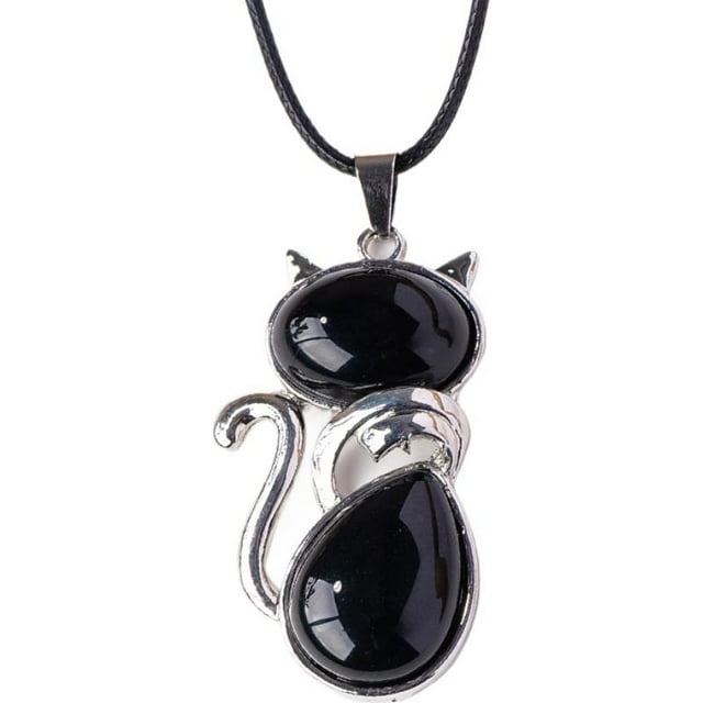 SharkTRUE Unique Cat-Shaped Pendant: Natural Crystal, Exquisite Craftsmanship